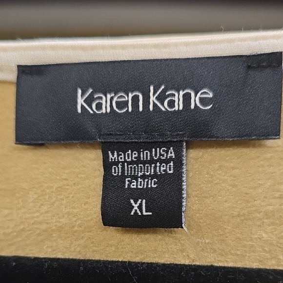 Karen Kane Cream Midi Dress with Fringe Hem - Picture 2 of 16